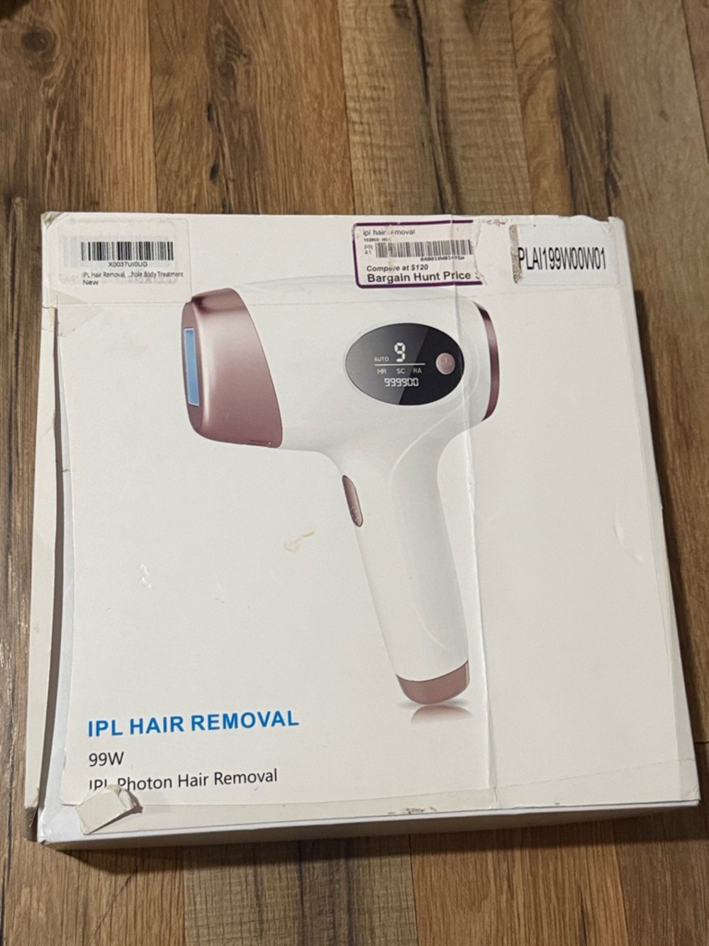 At-Home IPL Hair Removal Device — White and Rose Gold